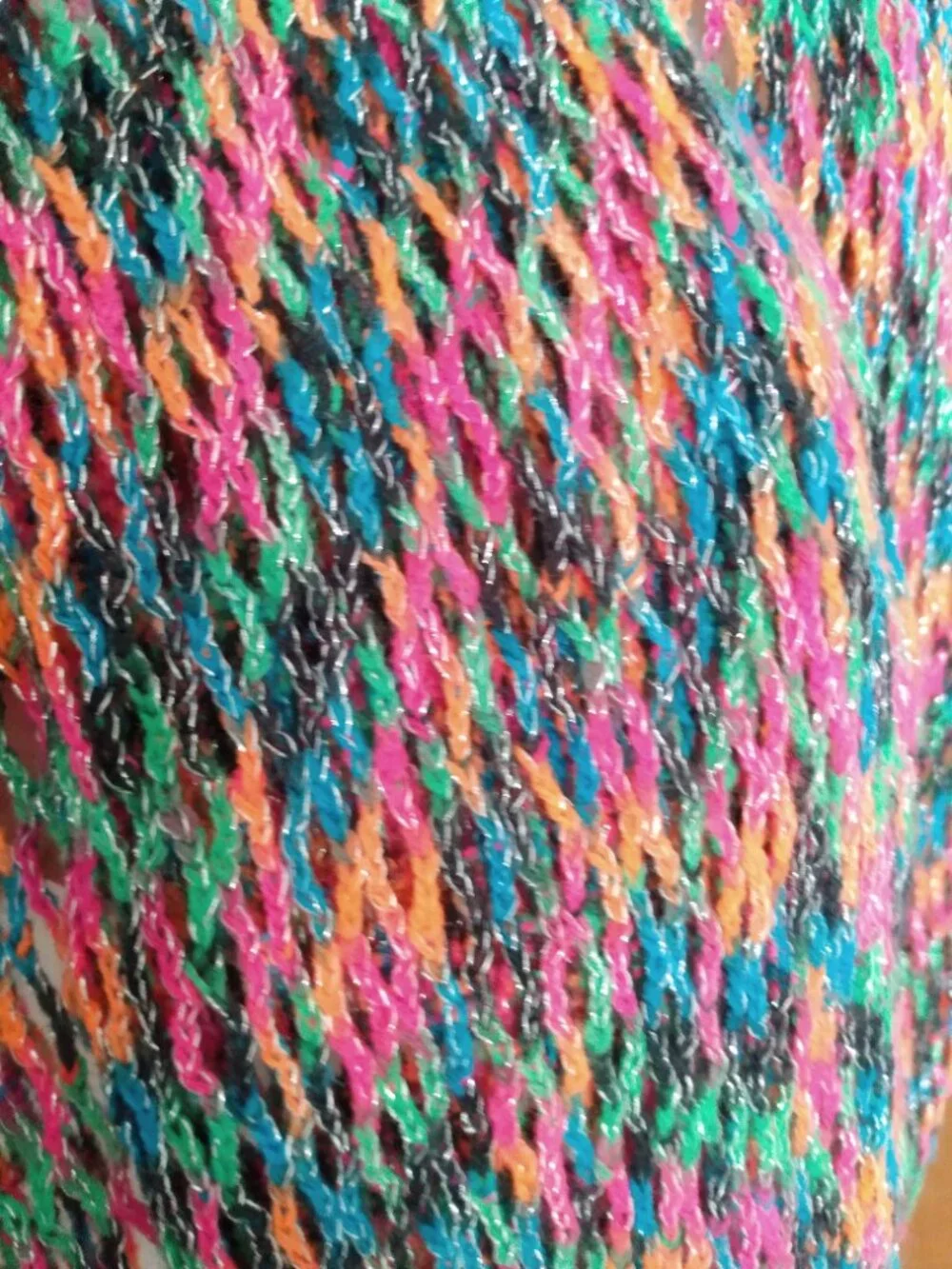 Scarf Women Infinity Circle Hoodie Preppy Multi-Colors With Shimmer